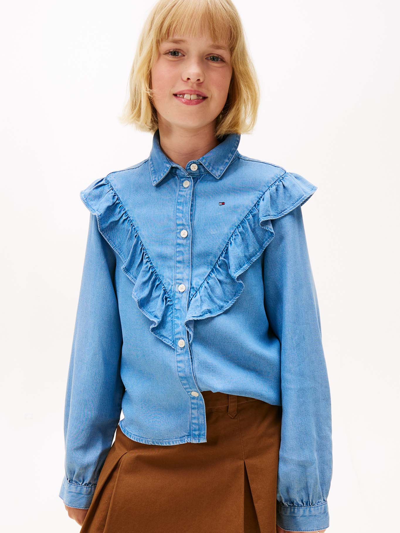 BLUSA CON VOLANTES - 1