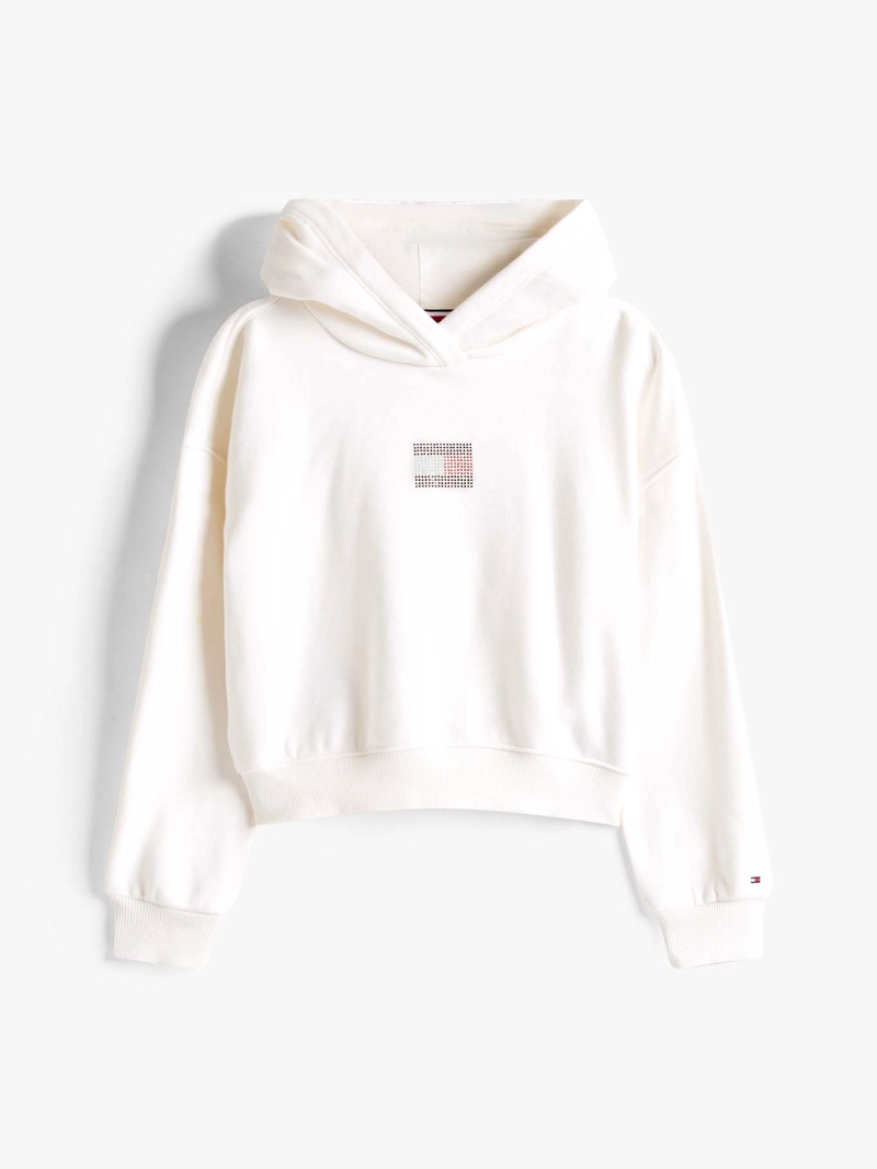 POLERON HOODIE CON LOGO DE STRASS - 5