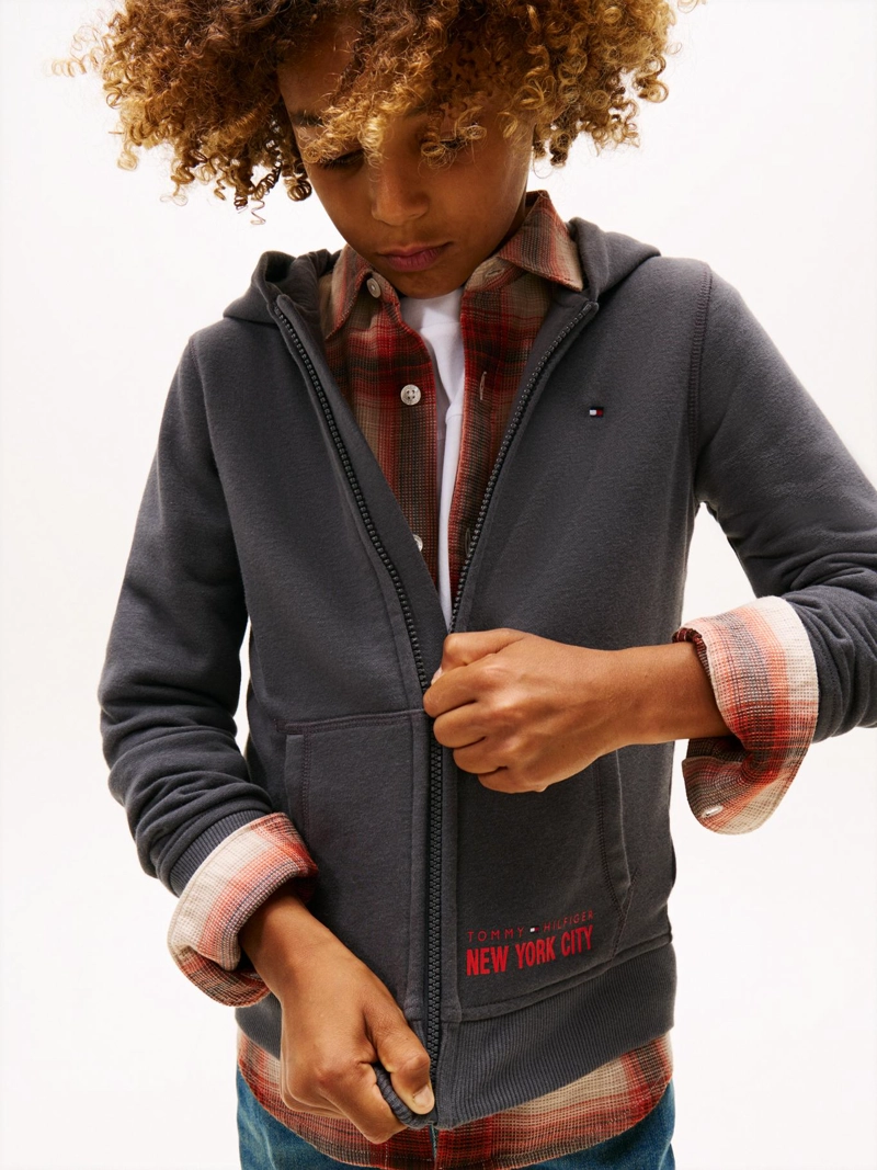 POLERON HOODIE CON CIERRE - 4