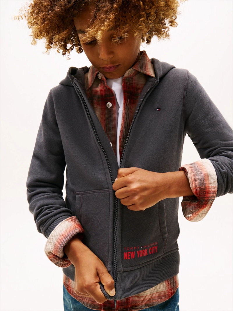 POLERON HOODIE CON CIERRE - 4