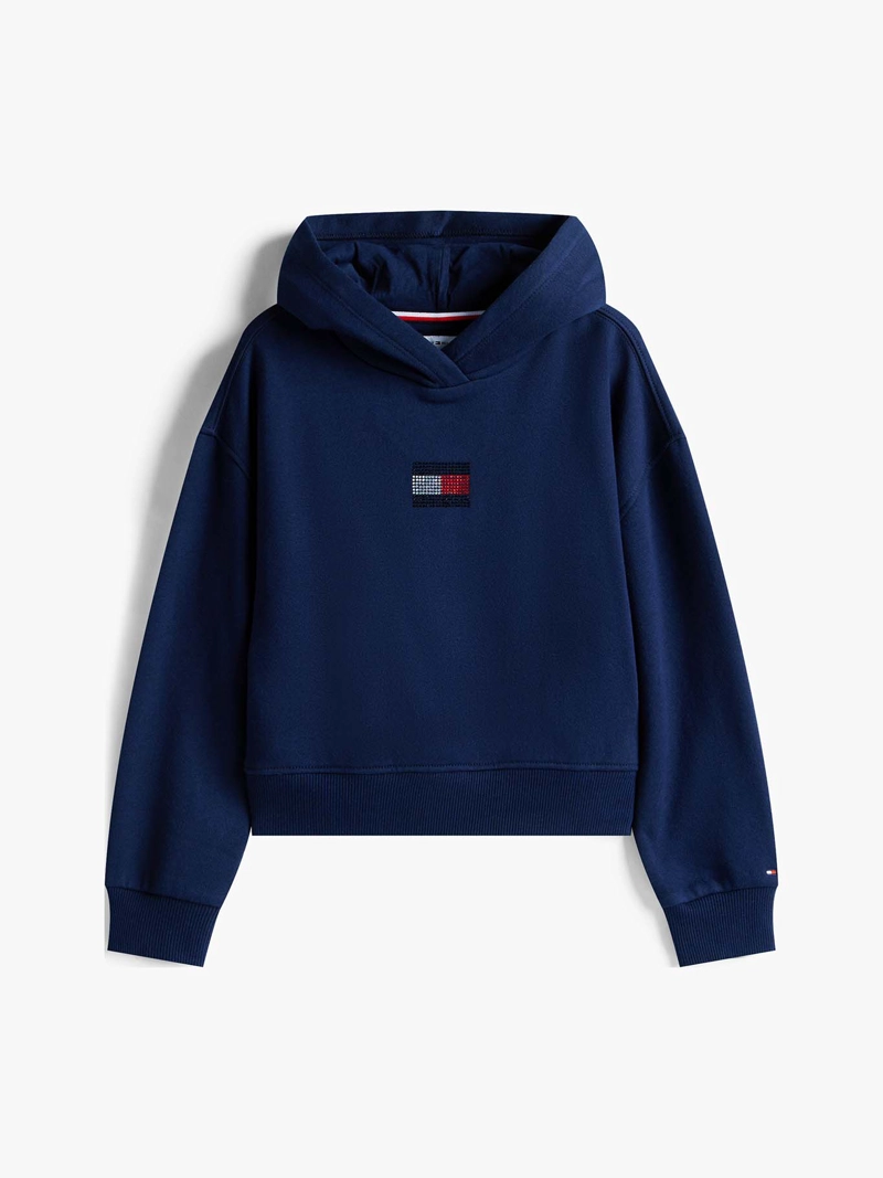 POLERON HOODIE CON LOGO DE STRASS - 5