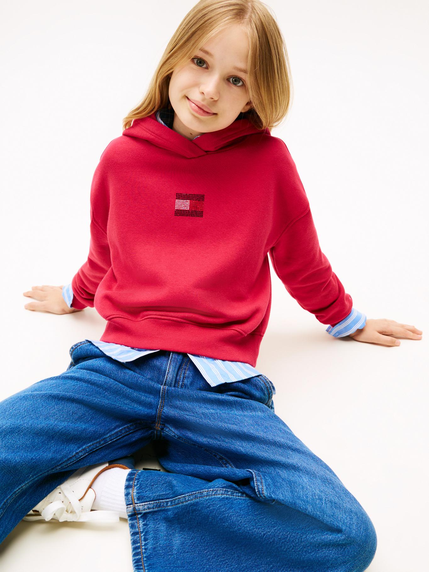 POLERON HOODIE CON LOGO DE STRASS - 4