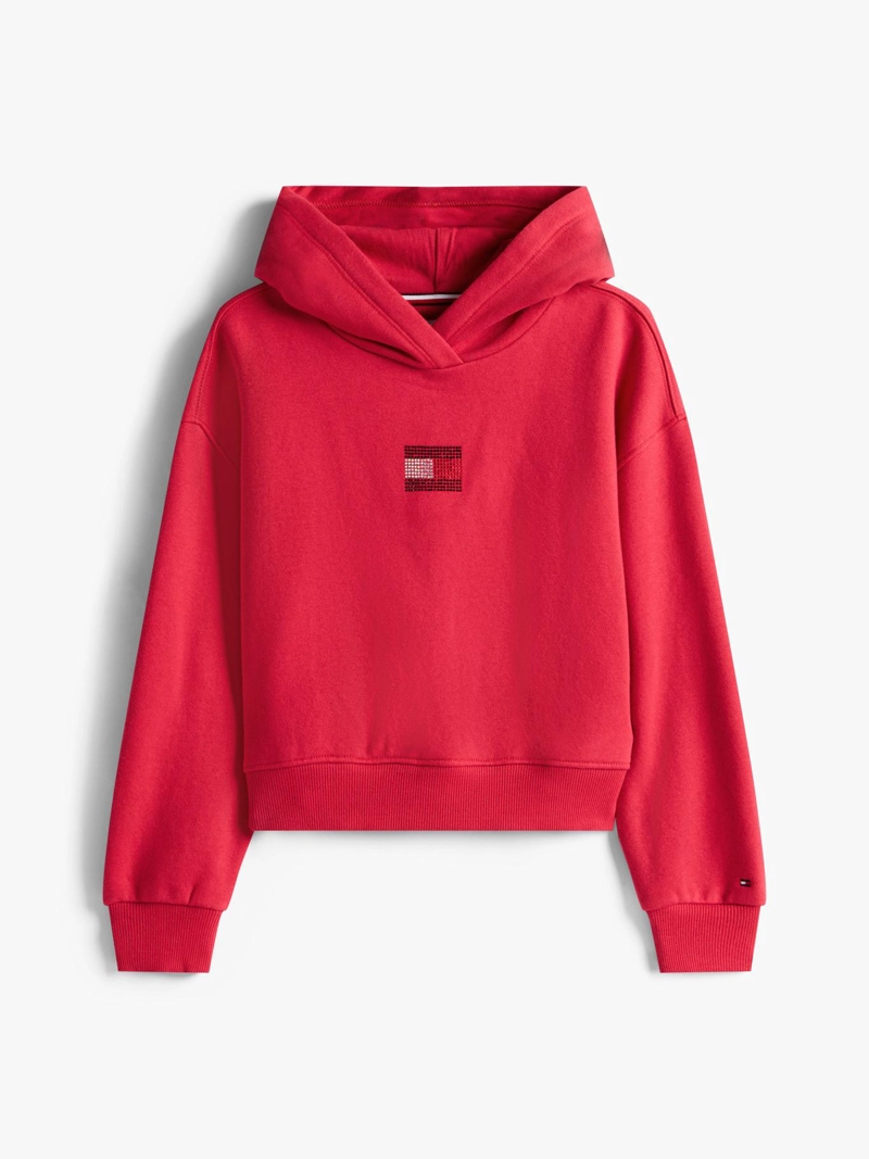 POLERON HOODIE CON LOGO DE STRASS - 5