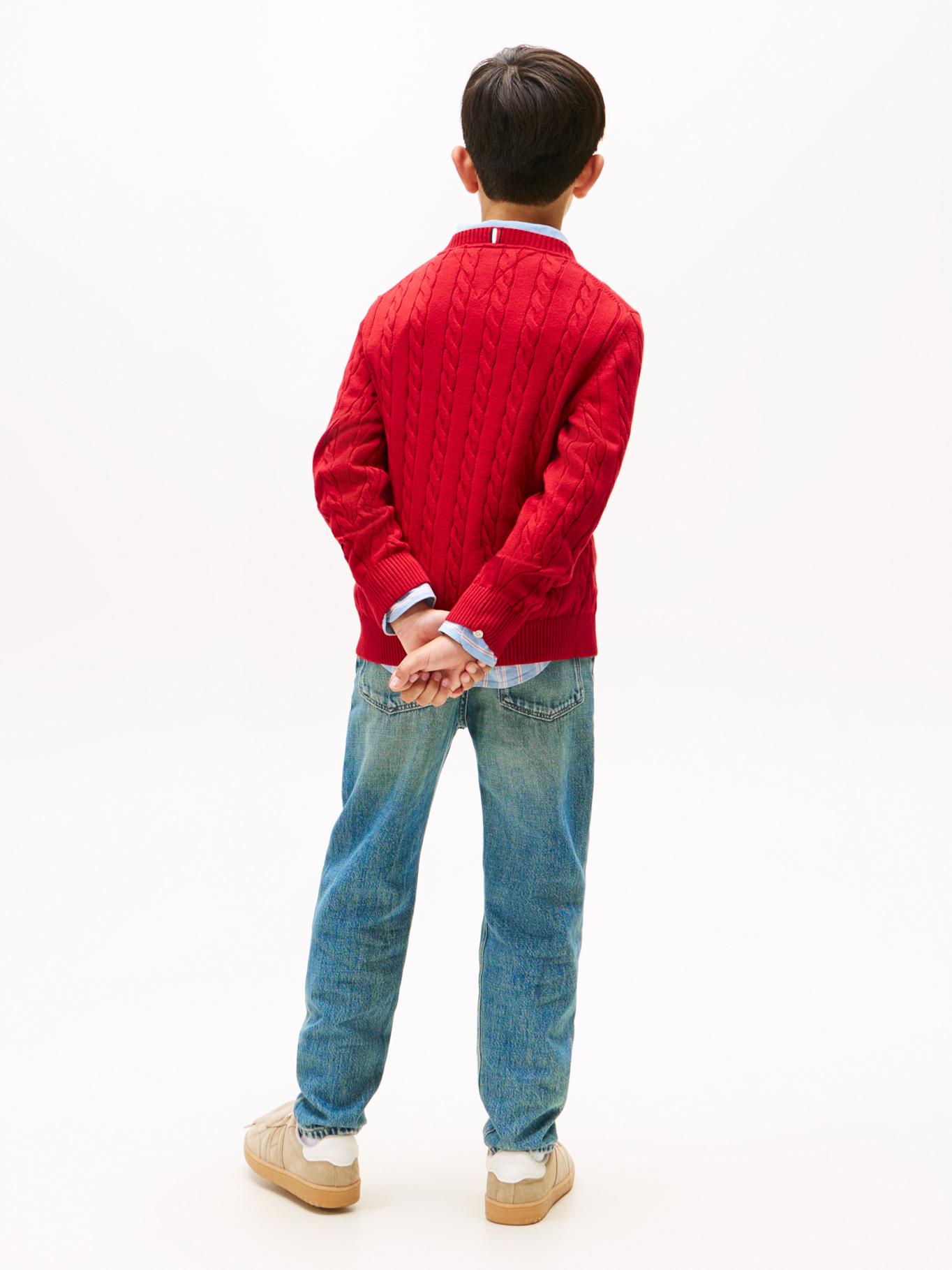 SWEATER DE NIÑO DE PUNTO TRENZADO - 3