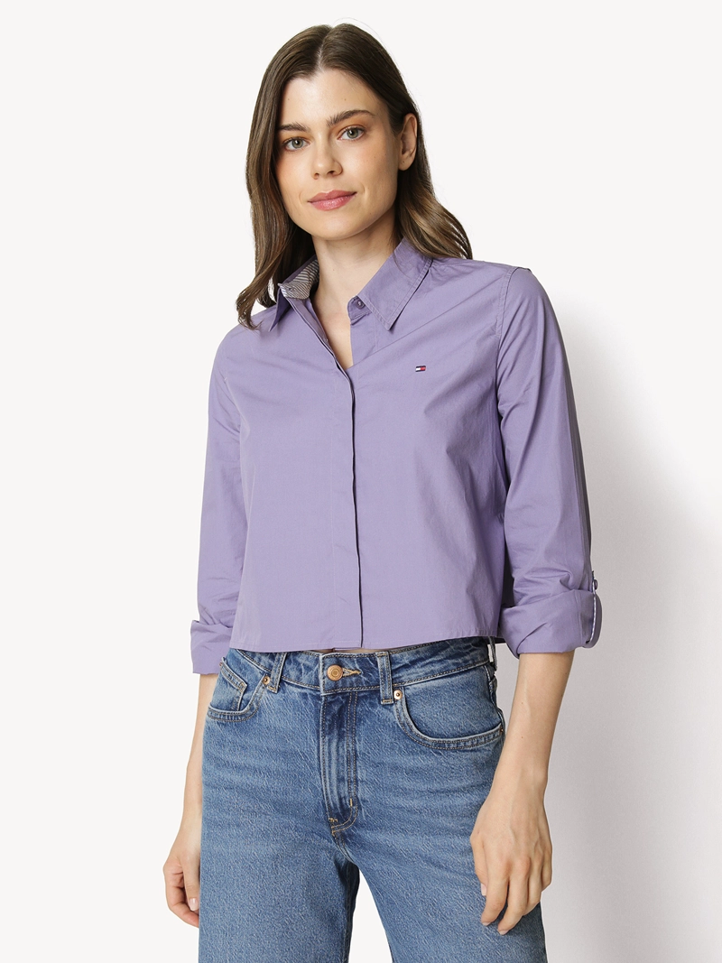 CAMISA CLASSIC POPLIN CROPPED - 1
