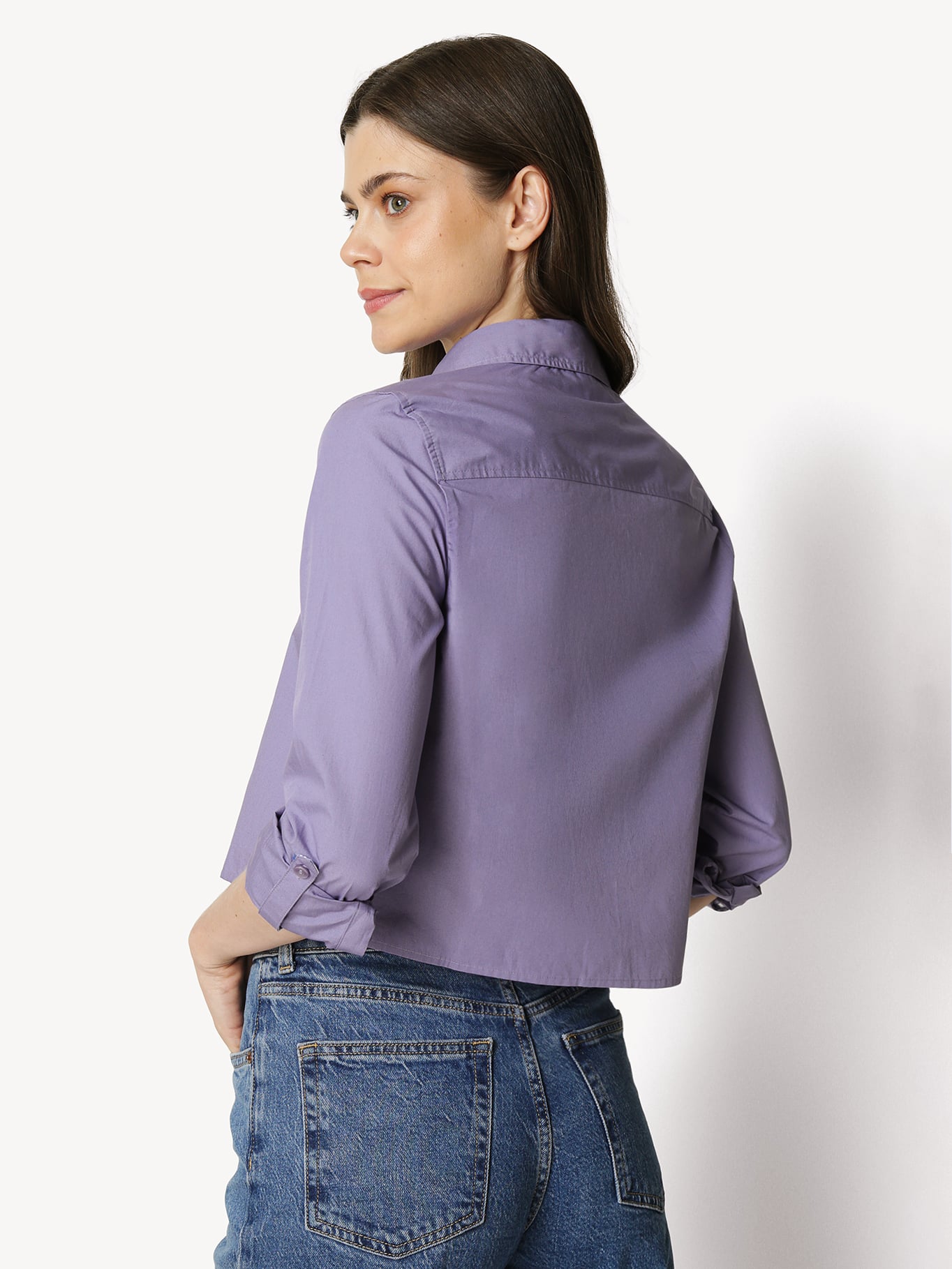 CAMISA CLASSIC POPLIN CROPPED - 4