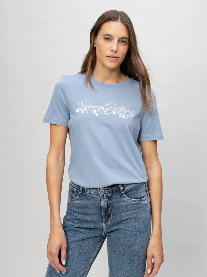 POLERA CON LOGO GRAFICO REGULAR FIT - 1