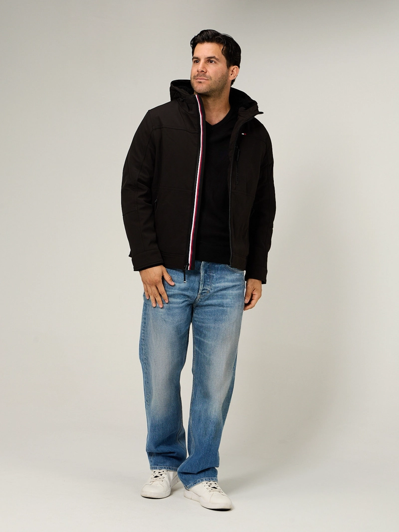 CHAQUETA SOFT SHELL CON GORRO - 2