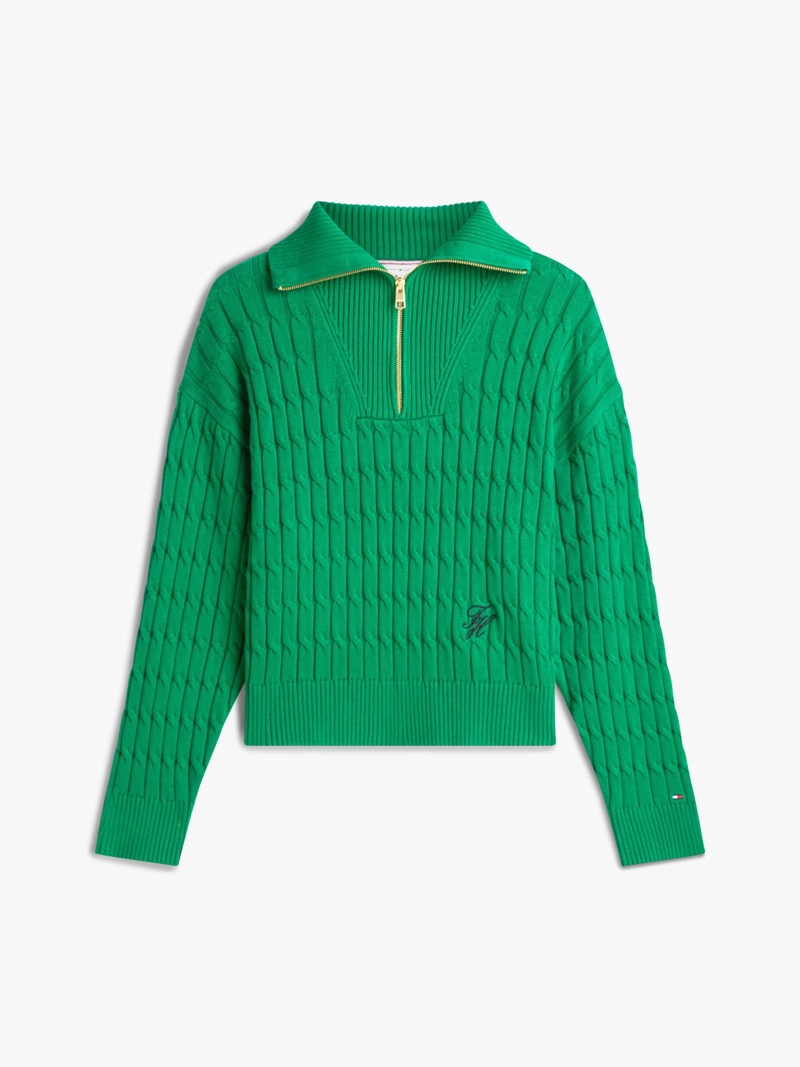 SWEATER CON CIERRE TEJIDO CABLEADO - 5
