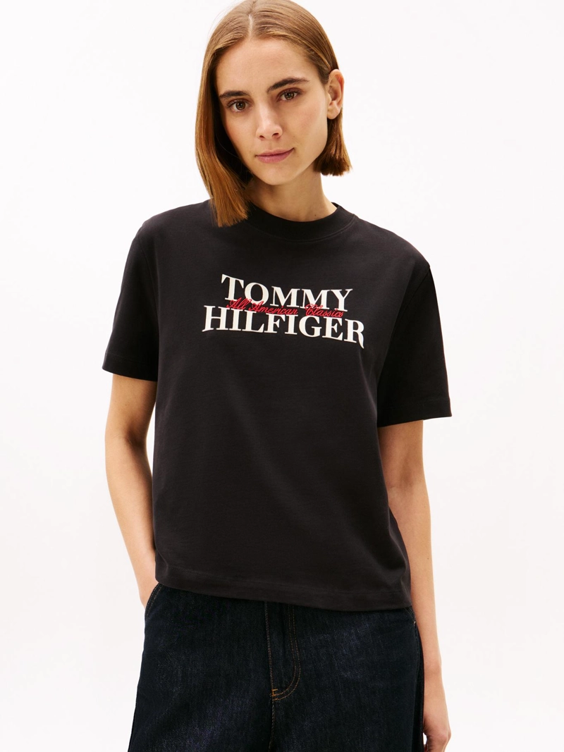 POLERA CON LOGO MODERNO RELAXED FIT - 1