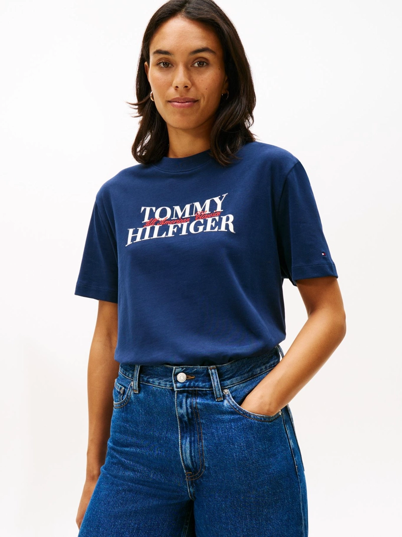 POLERA CON LOGO MODERNO RELAXED FIT - 1