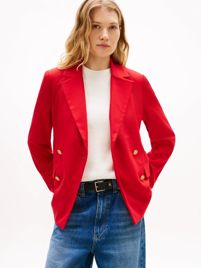 BLAZER CON ESTAMPADO DE CUADROS - 1