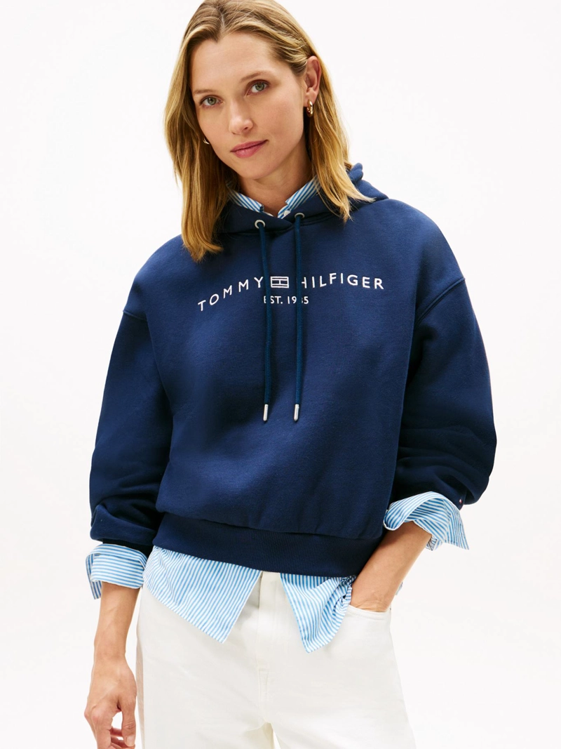 POLERON HOODIE DE FELPA RELAXED FIT - 1