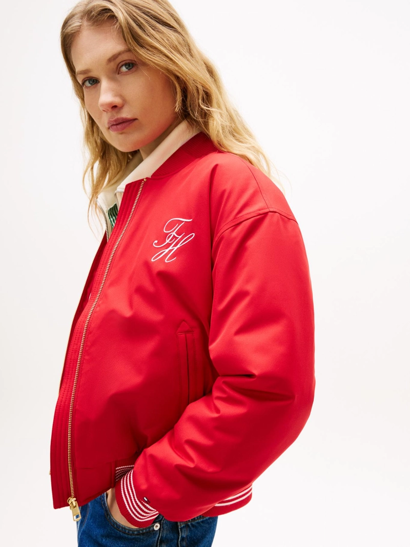 CHAQUETA BOMBER CON LOGO SCRIPT - 4