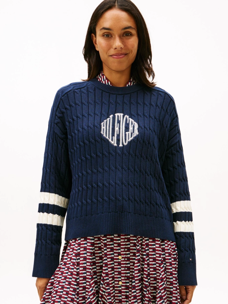 SWEATER CON LOGO SCRIPT GRAFICO - 1