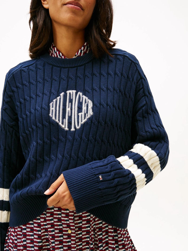 SWEATER CON LOGO SCRIPT GRAFICO - 4