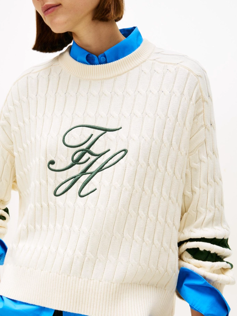 SWEATER CON LOGO SCRIPT GRAFICO - 4