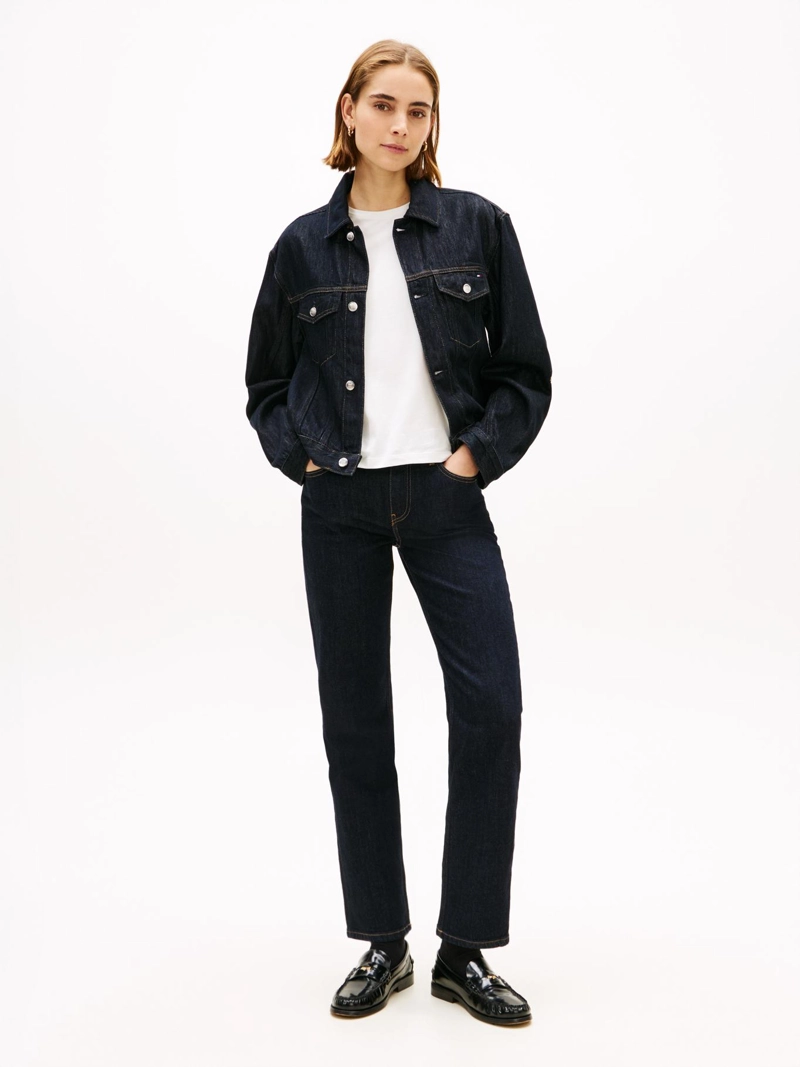 CHAQUETA DENIM CON LOGO - 2