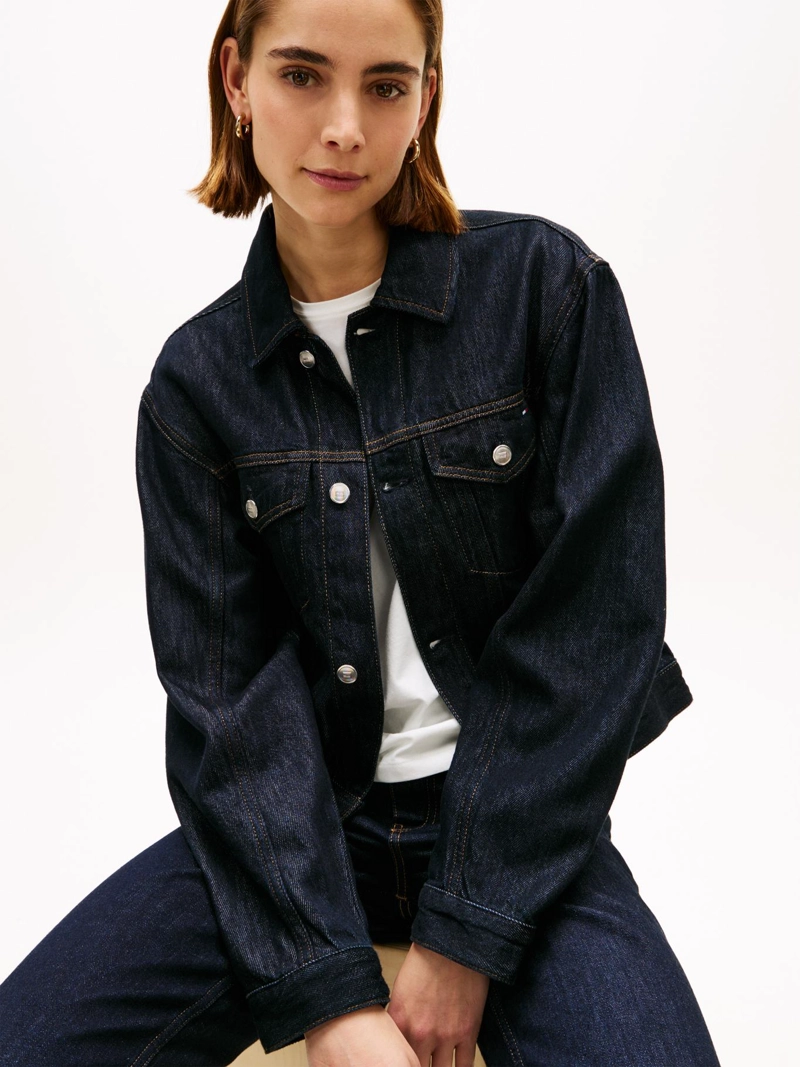 CHAQUETA DENIM CON LOGO - 4