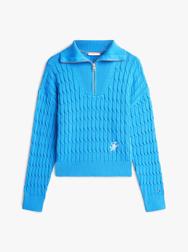 SWEATER CON CIERRE TEJIDO CABLEADO - 5