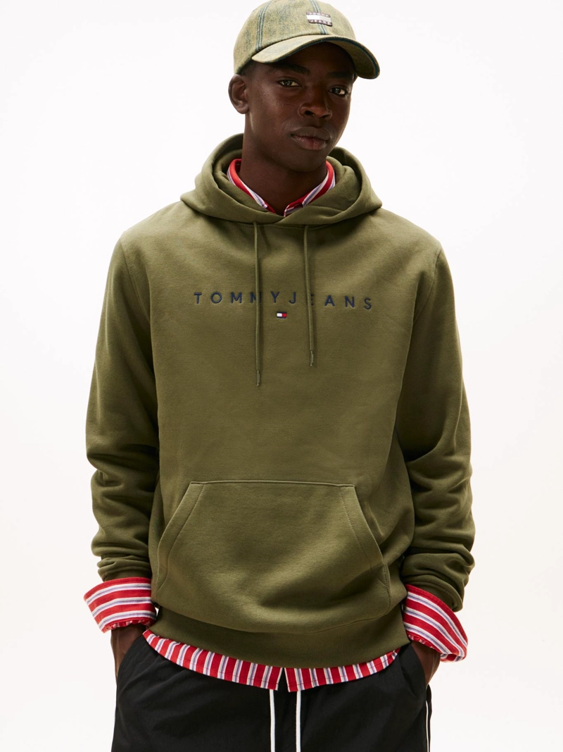 POLERON HOODIE CON LOGO BORDADO - 1