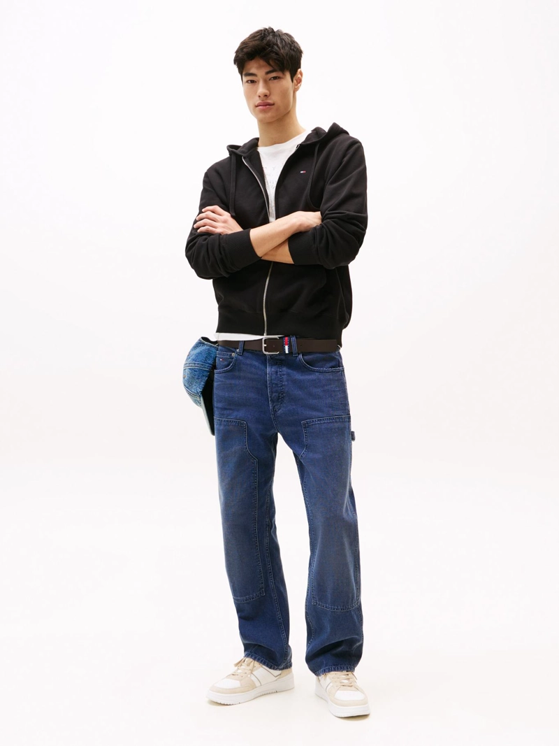 POLERON HOODIE RELAXED FIT CON CIERRE - 2