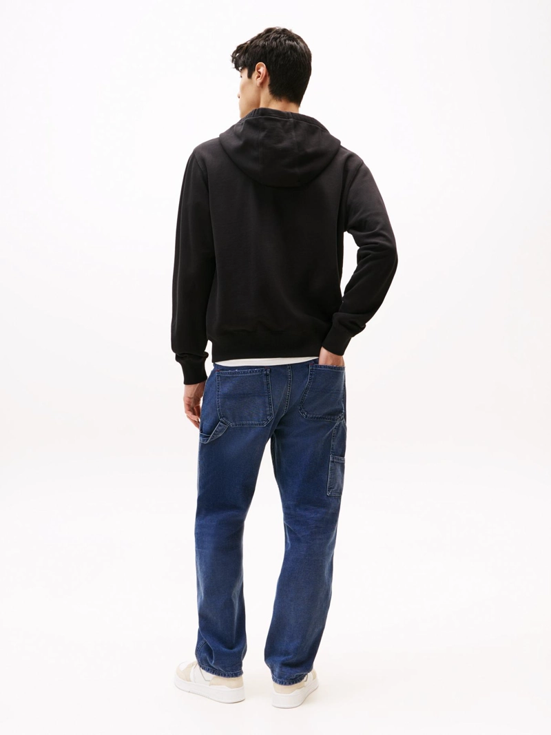 POLERON HOODIE RELAXED FIT CON CIERRE - 3