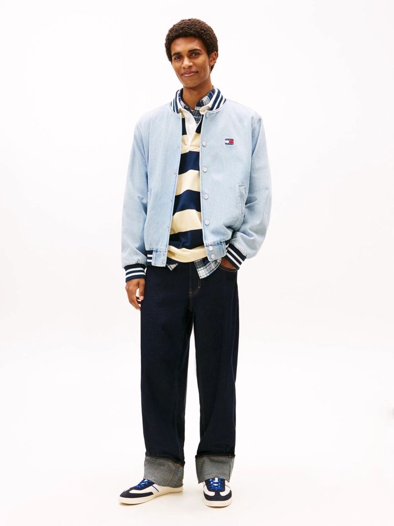 CHAQUETA BOMBER HOODIE DENIM - 2