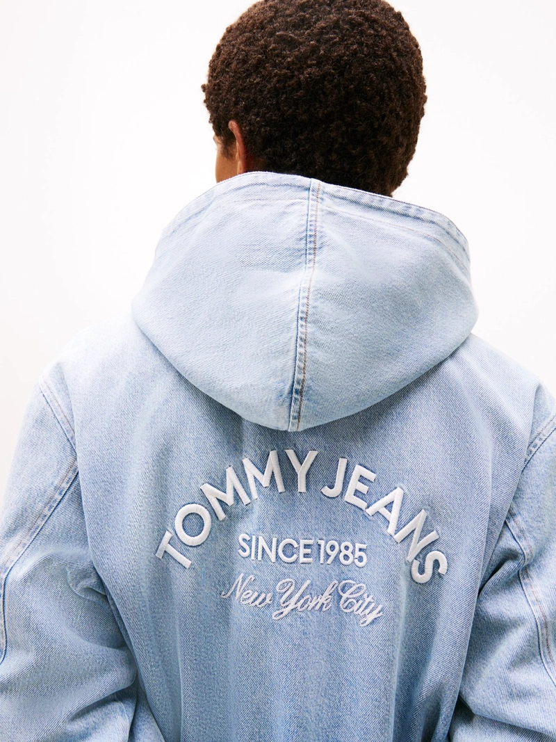 CHAQUETA BOMBER HOODIE DENIM - 5