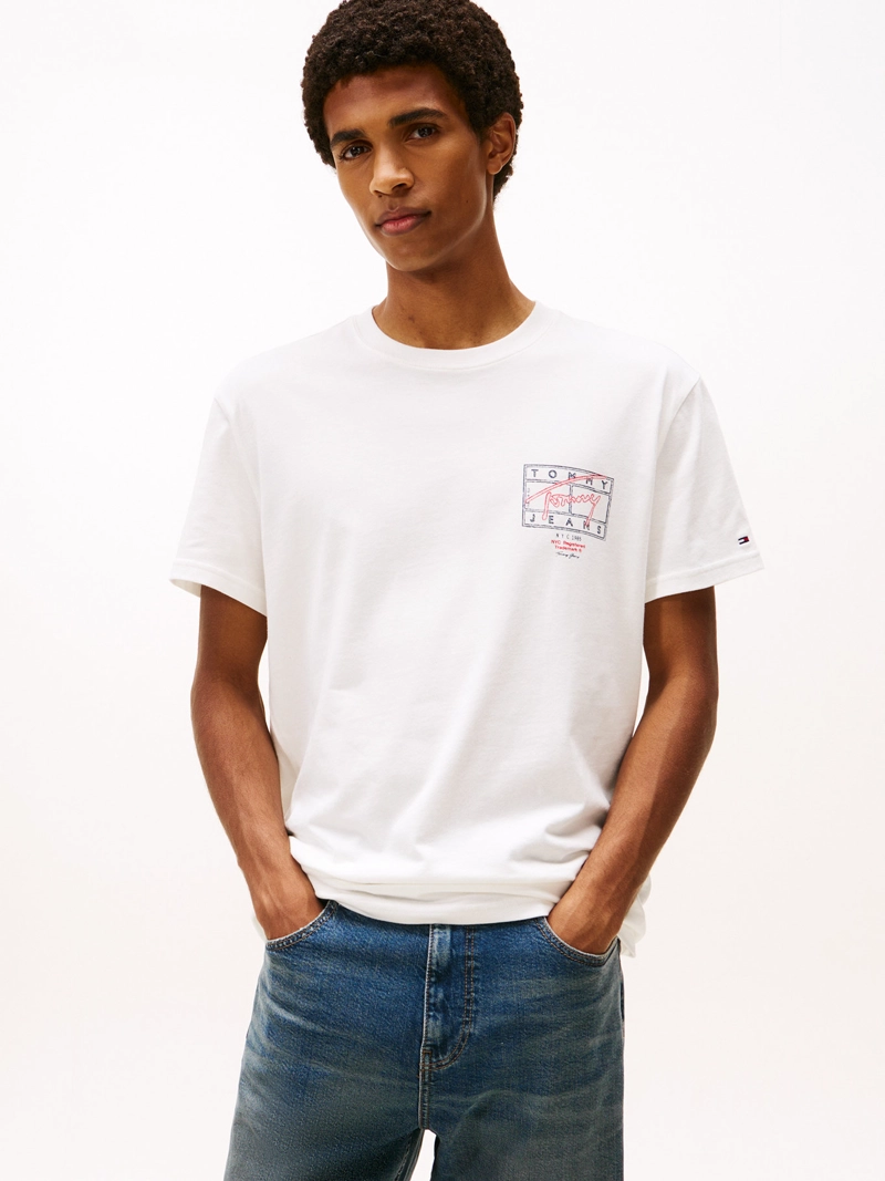 POLERA CON LOGO EFECTO ESPRAY REGULAR FIT - 1