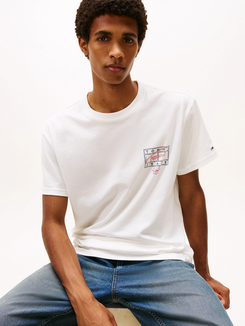 POLERA CON LOGO EFECTO ESPRAY REGULAR FIT - 4