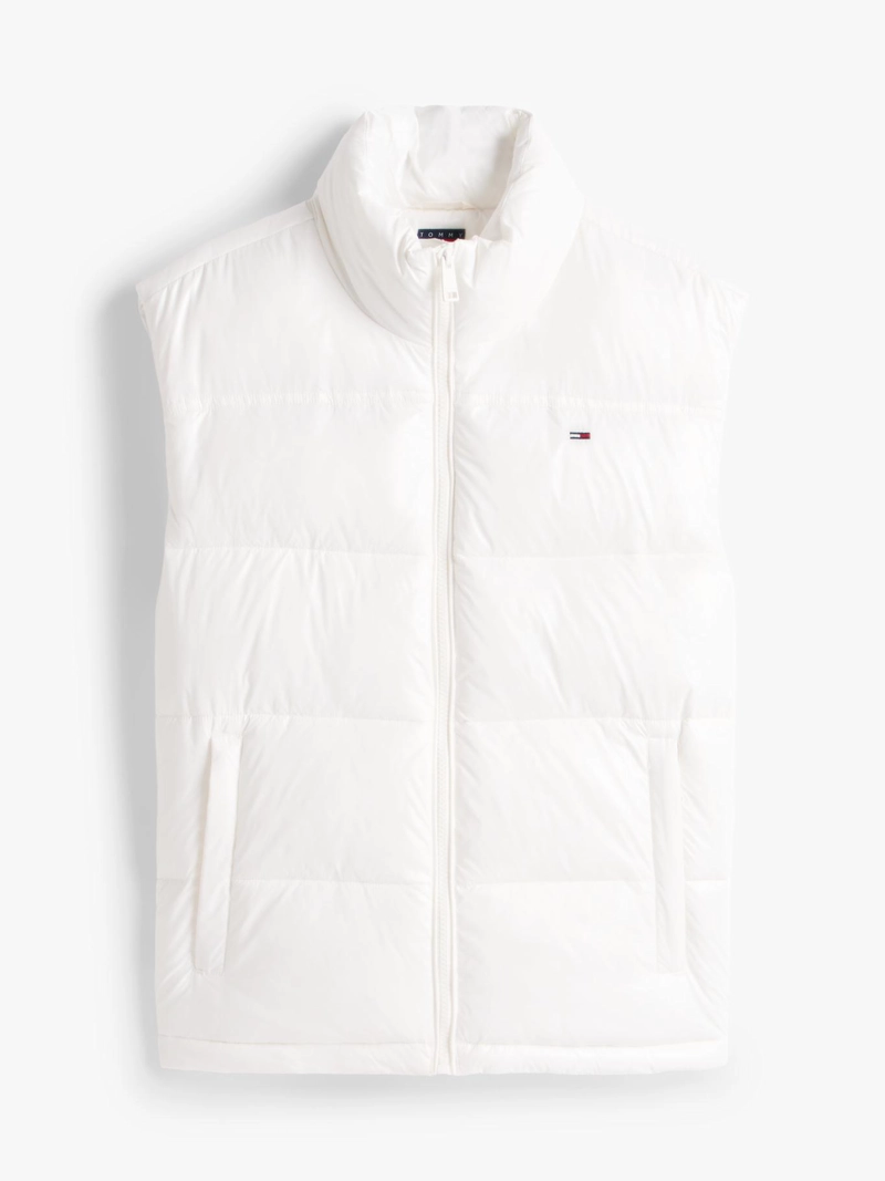 PARKA VEST ACOLCHADA BRILLANTE CON LOGO BORDADO - 5