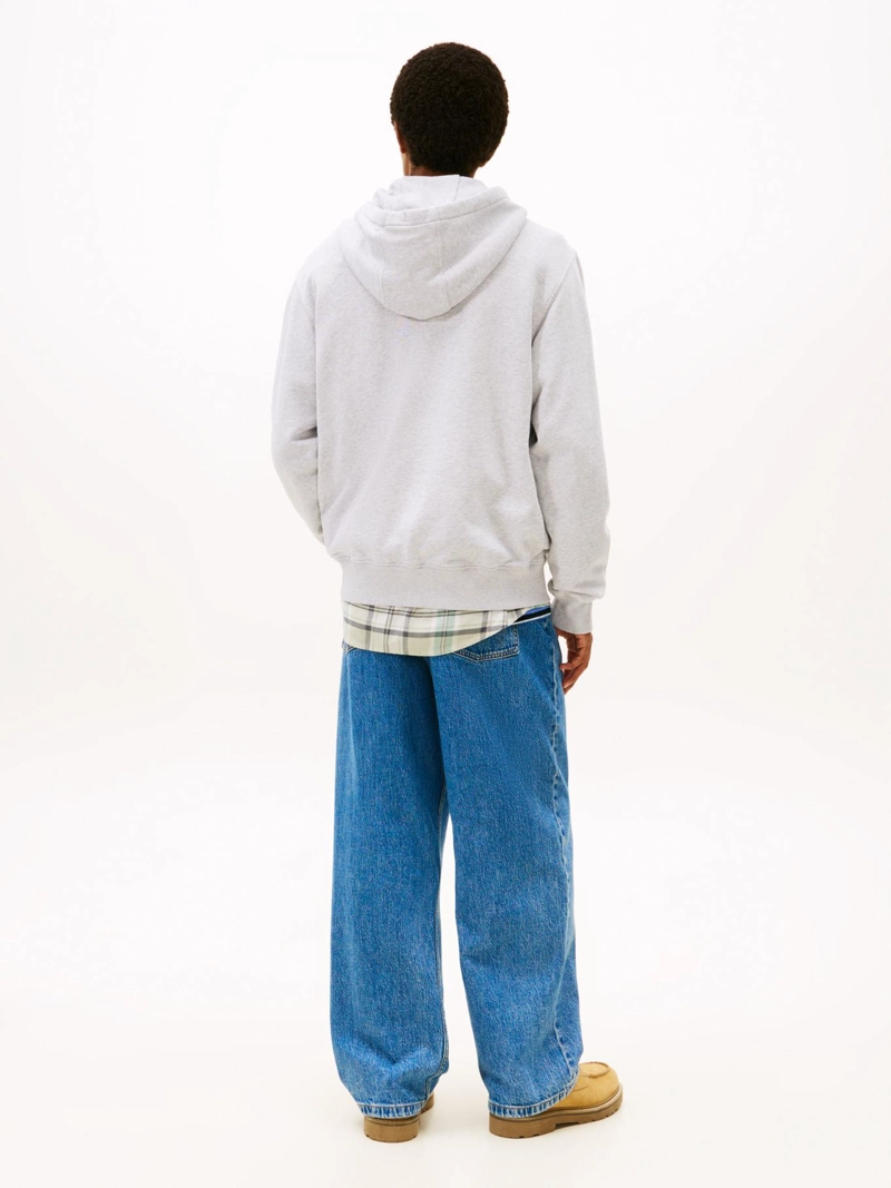 POLERON HOODIE RELAXED FIT CON CIERRE - 3
