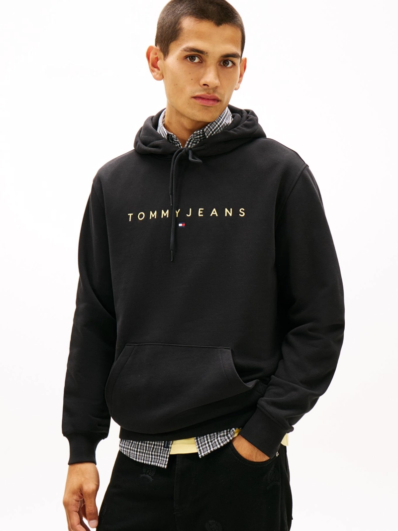 POLERON HOODIE CON LOGO BORDADO - 1
