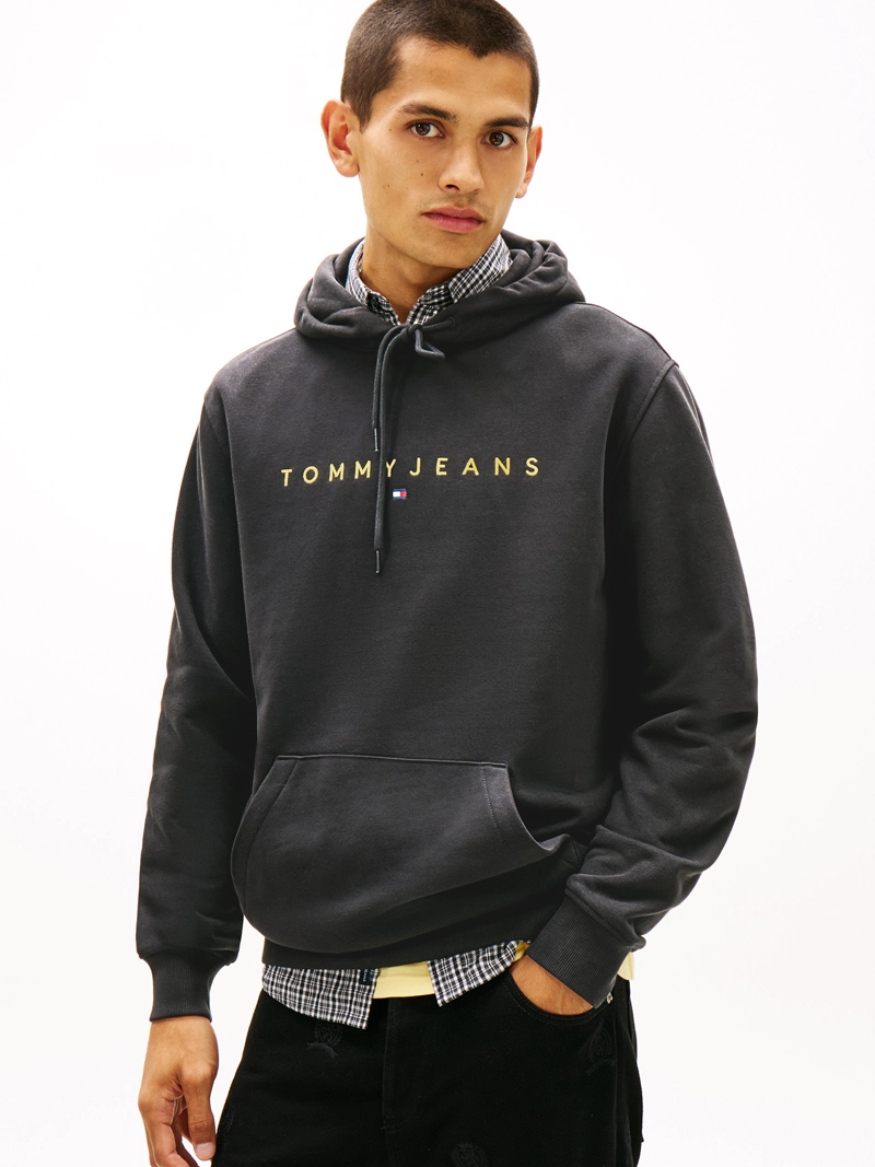 POLERON HOODIE CON LOGO BORDADO - 1