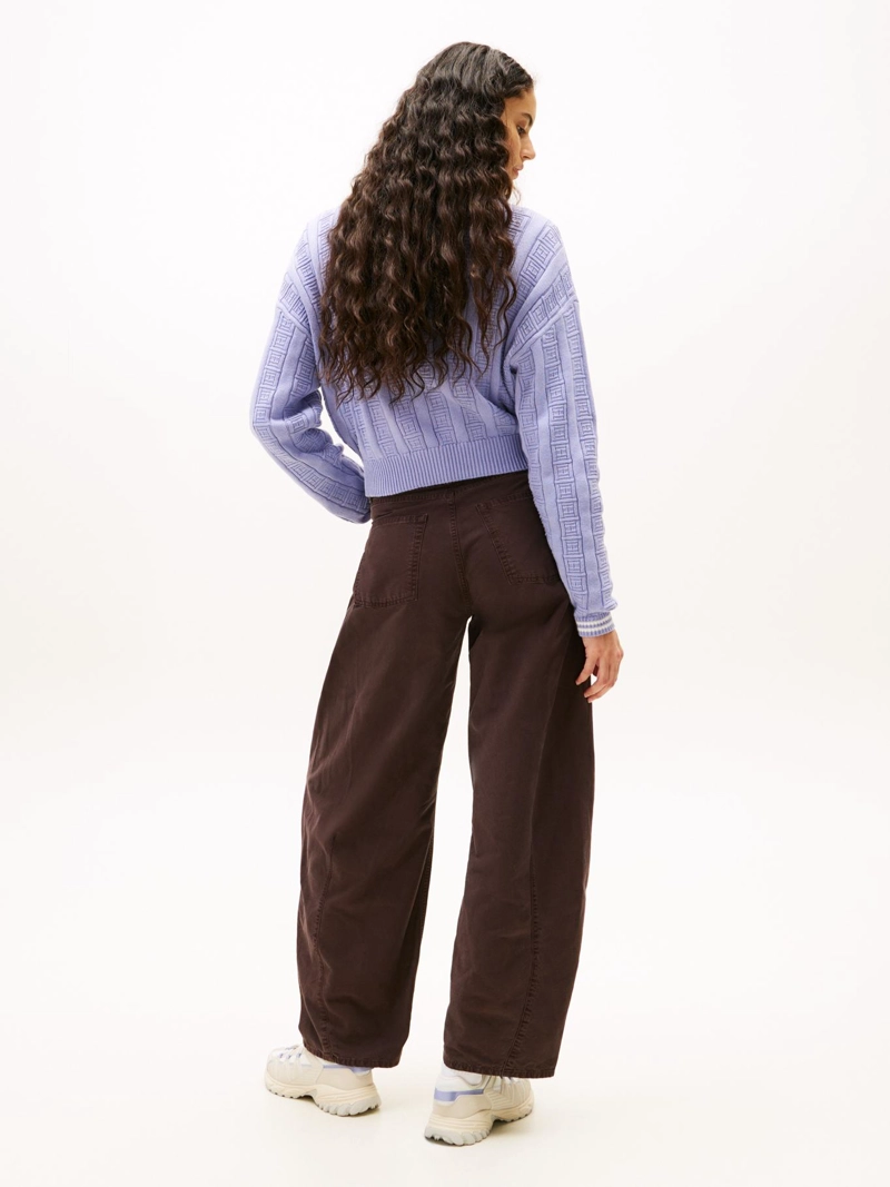SWEATER TRENZADO CON LOGO RELAXED FIT - 3