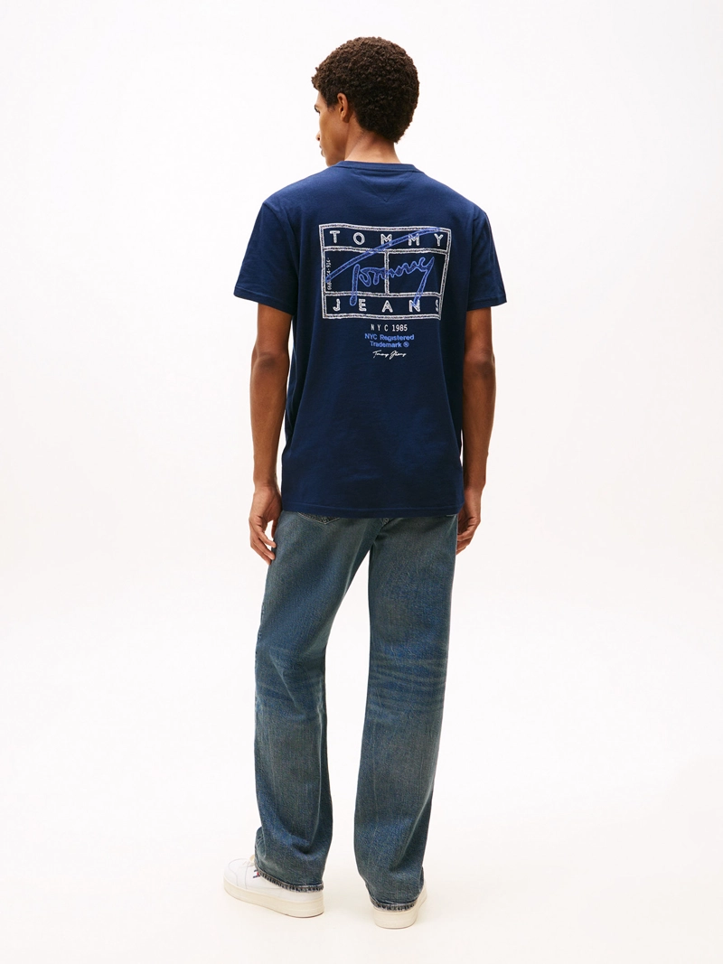 POLERA CON LOGO EFECTO ESPRAY REGULAR FIT - 3