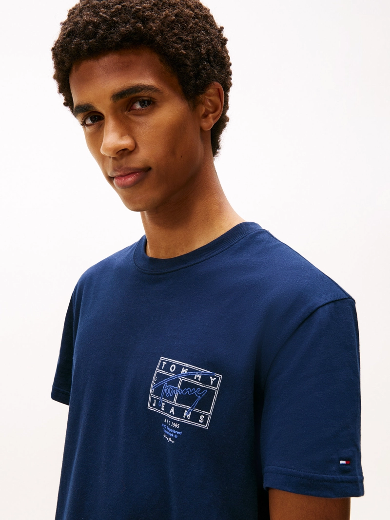 POLERA CON LOGO EFECTO ESPRAY REGULAR FIT - 4