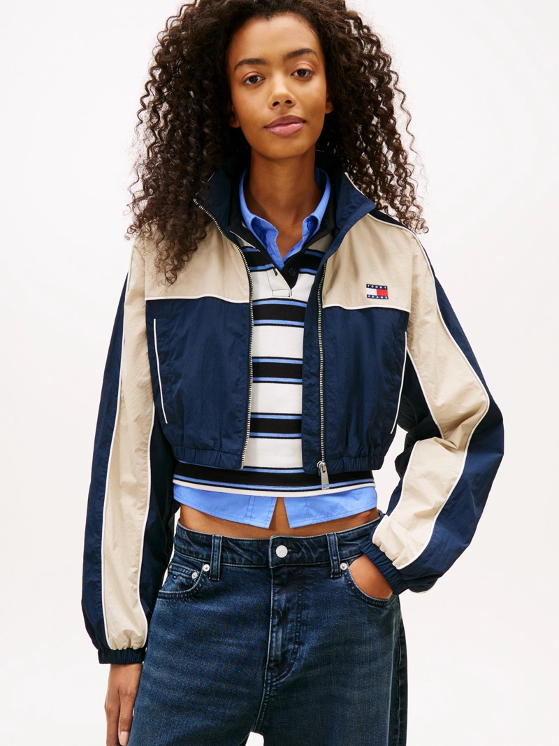 CHAQUETA COLORBLOCK CON LOGO - 1