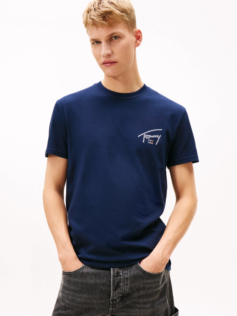 POLERA CON LOGO SIGNATURE REGULAR FIT - 1