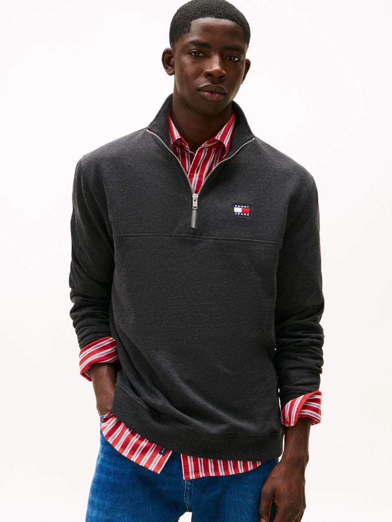 SWEATER CON MEDIO CIERRE - 1