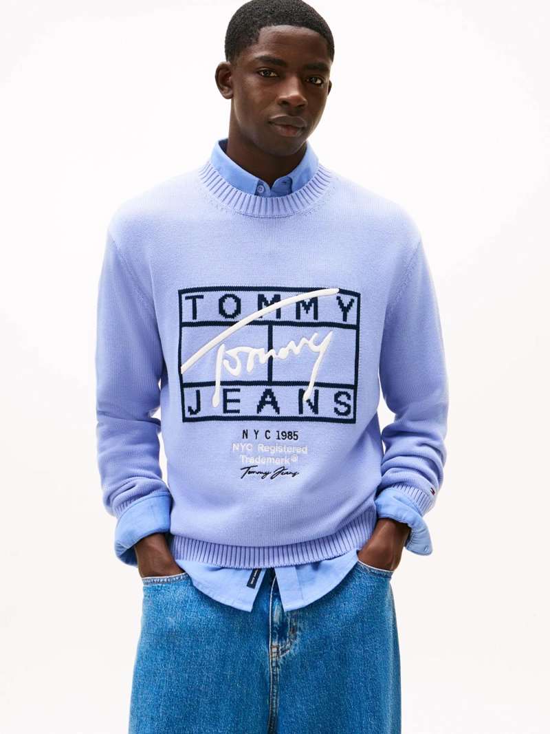 SWEATER CON LOGO SIGNATURE REGULAR FIT - 1