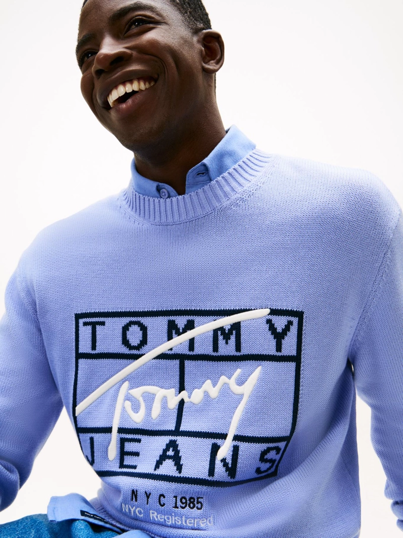 SWEATER CON LOGO SIGNATURE REGULAR FIT - 4
