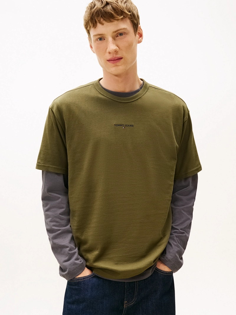 POLERA CON LOGO BORDADO RELAXED FIT - 1