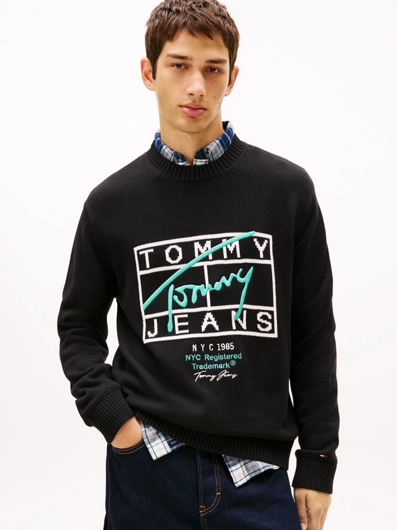 SWEATER CON LOGO SIGNATURE REGULAR FIT - 1