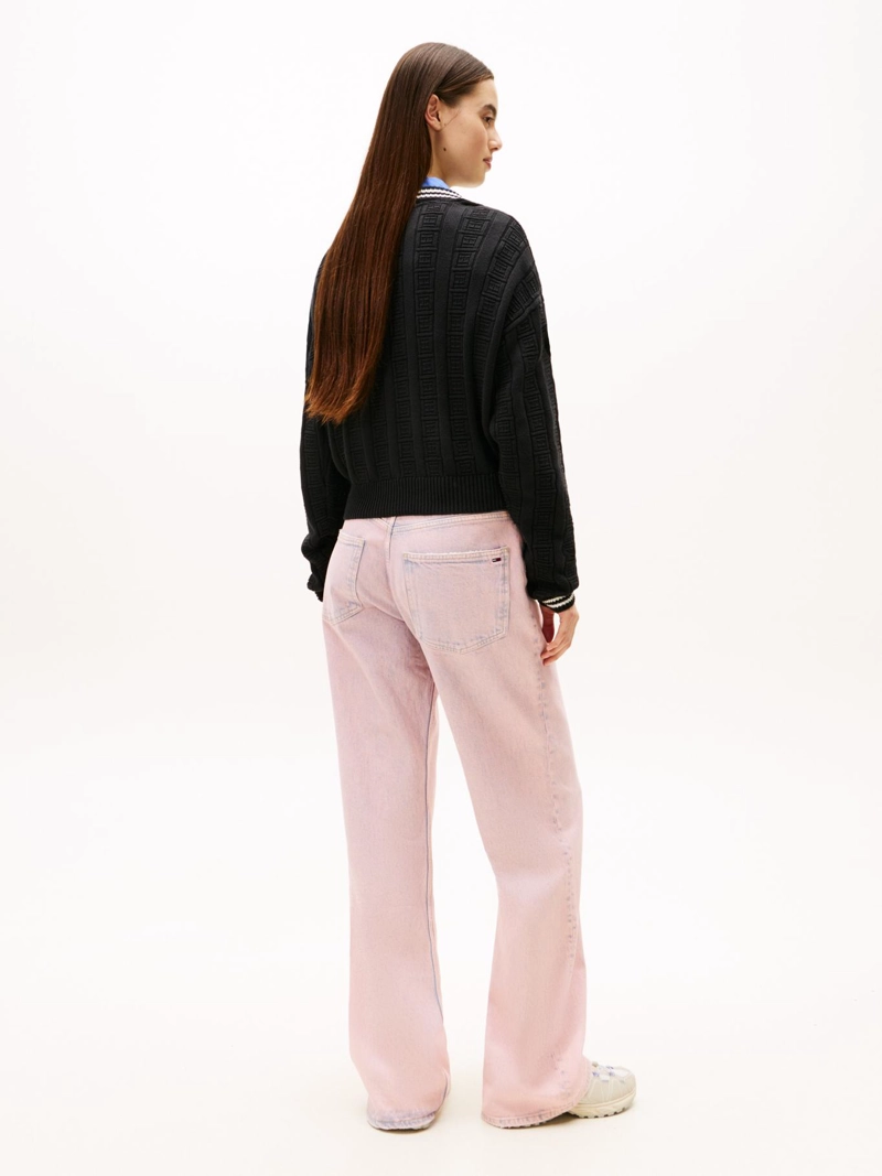 SWEATER TRENZADO CON LOGO RELAXED FIT - 3