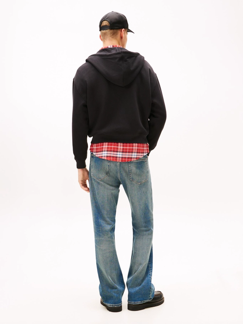 POLERON HOODIE CON CIERRE Y LOGO SCRIPT - 3