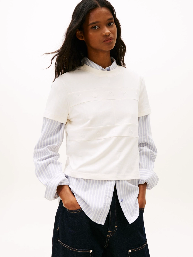POLERA CON LOGO TONAL REGULAR FIT - 1