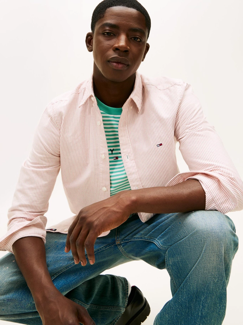 CAMISA DISEÑO DE RAYAS SLIM FIT - 4