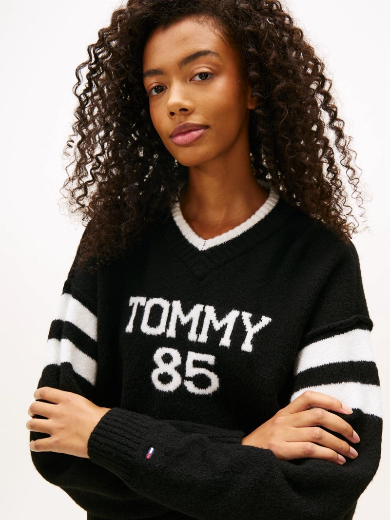SWEATER LOGO VARSITY RELAXED FIT - 4
